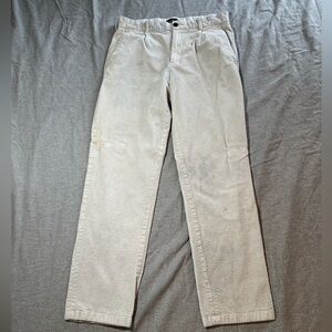 White corduroy pants